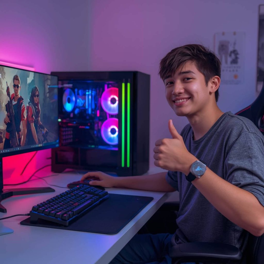 gamer- zadowolony klient