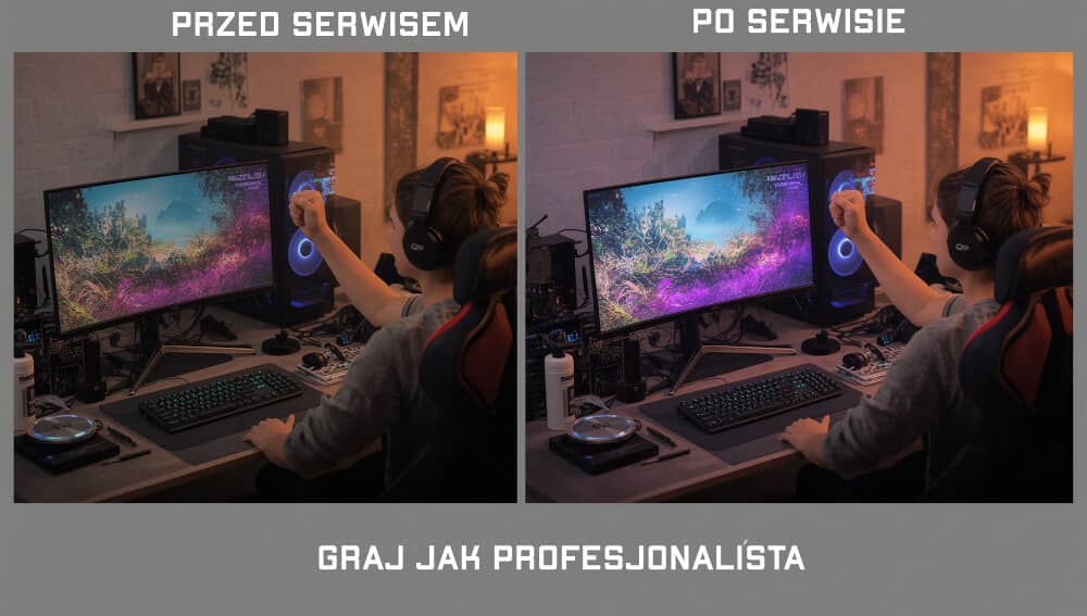 przed naprawą i po naprawie